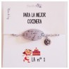 Pulsera plata de ley para cocineras