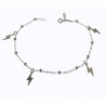 PULSERA BOLITAS Y RAYOS - PULSERA DE PLATA - PLATERIA SAN JUAN