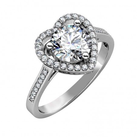 ANILLO PLATA Y DIAMANTE - ANILLOS - PLATERIA SAN JUAN - ENVIO 24H