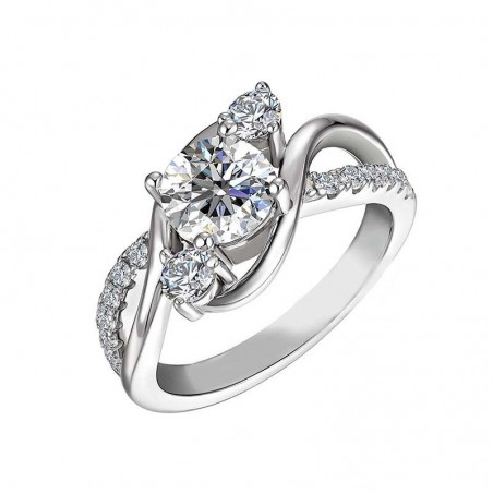 ANILLO PLATA Y DIAMANTE - ANILLOS BRIZZLING - PLATERIA SAN JUAN