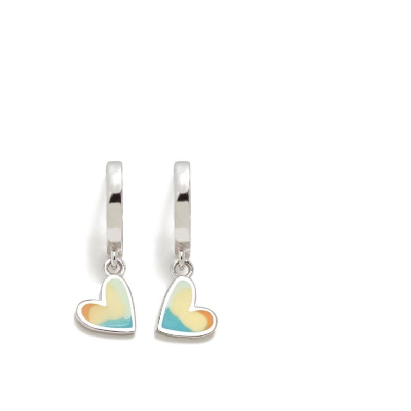 CRIOLLAS AGATHA CORAZON - PENDIENTE DE PLATA - ENVIO24H