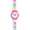 RELOJ PEQUEÑO FLIP CORAZONES AGATHA  - RELOJ INFANTIL - ENVIO 24