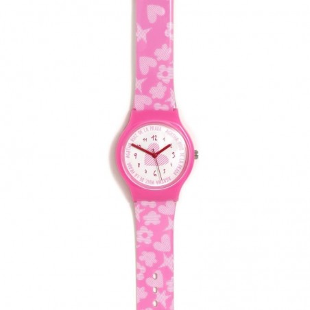 RELOJ FLIP ROSA NEW DEGRADEE AGATHA  - RELOJ INFANTIL - ENVIO 24