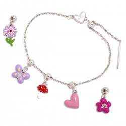 CADENA PULSERA CHARM  - CADENA DE PLATA - AGATHA RUIZ DE LA PRADA