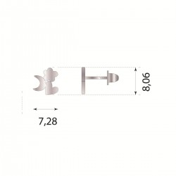 PENDIENTES MINICHARM LUNAS - PENDIENTE DE ROSCA - AGATHA RUIZ