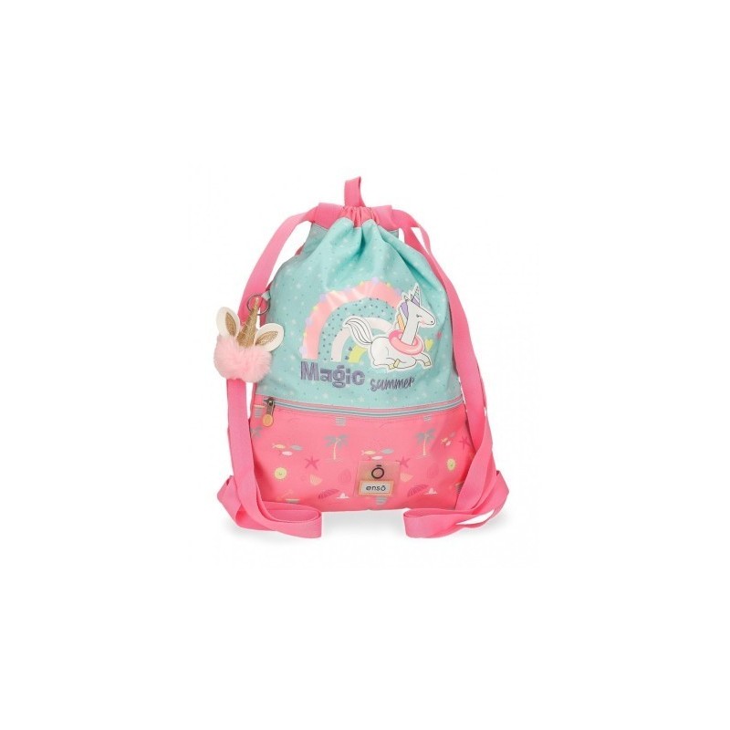 Mochila saco enso unicornio- VUELTA AL COLE
