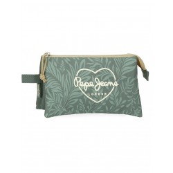 Estuche tres compartimentos- VUELTA AL COLE- PEPE JEANS
