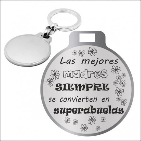 Llavero acero abuela
