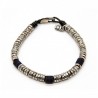 Pulsera caballero en meta lcon piedras naturales
