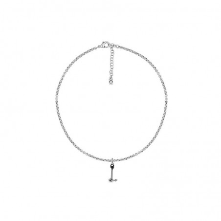 collar con letra y cadena L-envios gratis