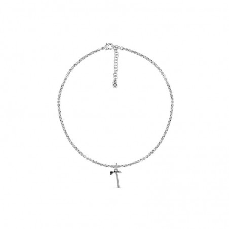 COLLAR CON CADENA Y LETRA GRANDE T- ENVIOS GRATIS