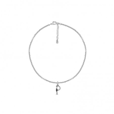 COLLAR CON CADENA Y LETRA P GRANDE-ENVIOS GRATIS