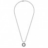 Collar de hombre en acero carpe diem