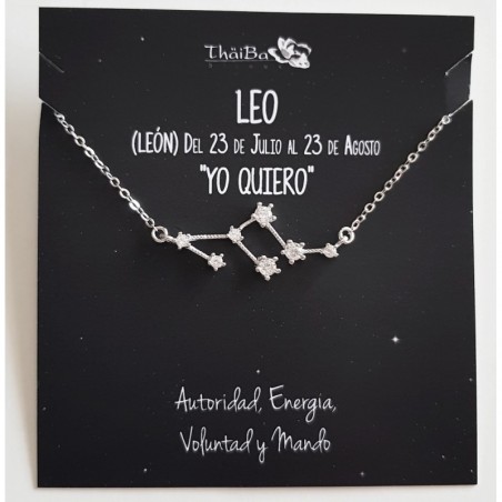 collar leo - COLLARES CONSTELACION - Plateria San Juan