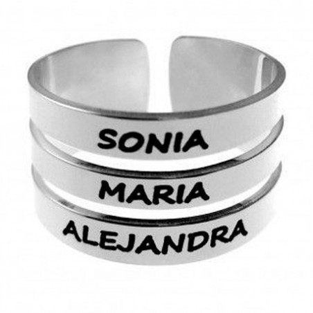 Sortija personalizada 3 bandas - ANILLOS - Plateria San Juan